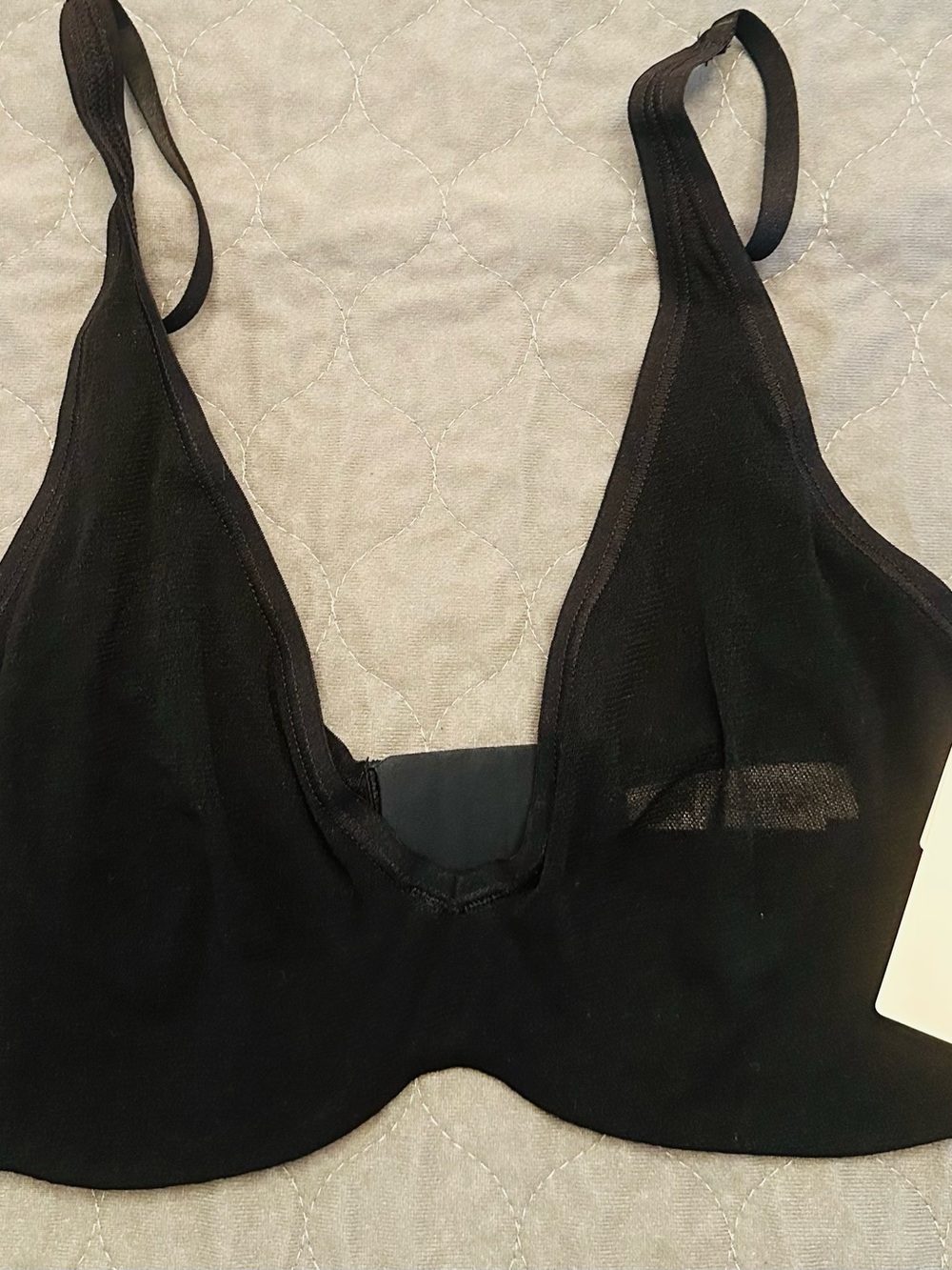 On Gossamer Black Sheer Wireless Bralette
